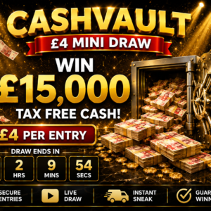 Win £15,000 Tax Free Cash!